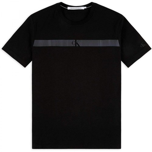 Calvin Klein, Short Sleeve T-shirt Czarny, male, 150.00PLN