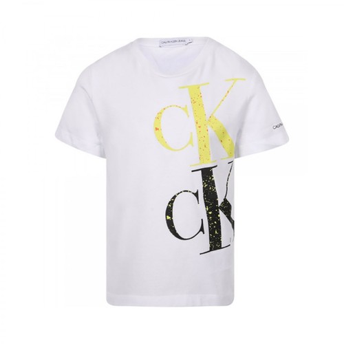 Calvin Klein, T-shirt Biały, male, 206.00PLN