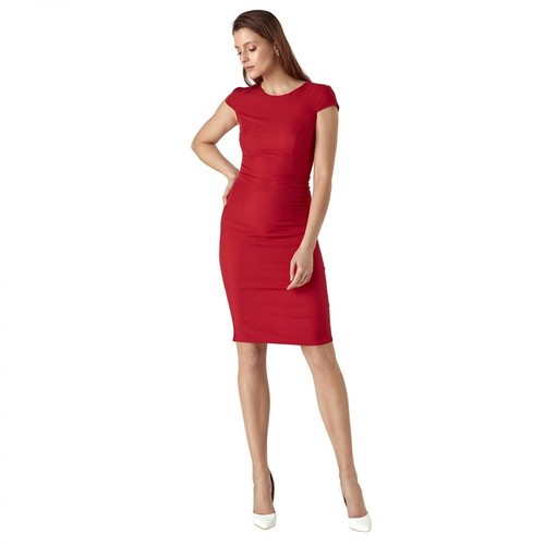 Colett, Sukienka z dekoltem typu łezka na plecach Czerwony, female, 115.33PLN