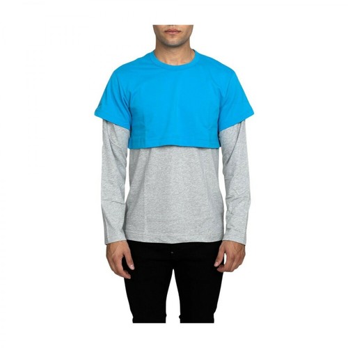 Comme des Garçons, podwójne koszulka Niebieski, male, 538.00PLN
