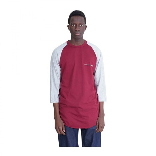 Comme des Garçons, S28120 LS T-Shirt Czerwony, male, 499.29PLN