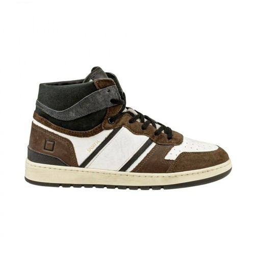 D.a.t.e., Sport High Sneakers Vintage Calf Brązowy, male, 702.33PLN