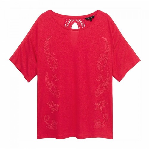 Desigual, T-shirt Różowy, female, 436.70PLN