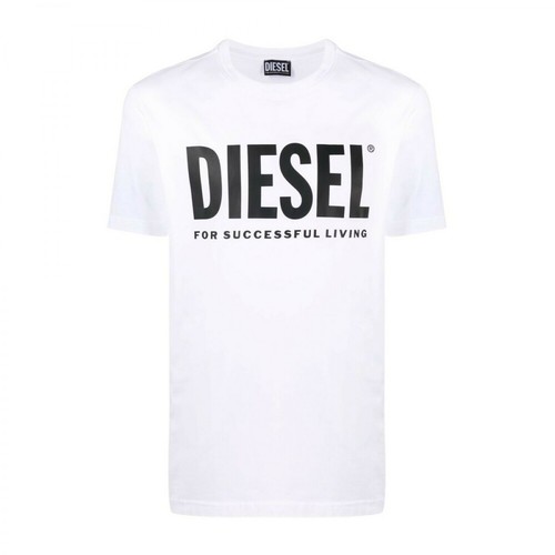 Diesel, 00Sxed 0Aaxj T Diego logo t koszula Biały, male, 278.00PLN