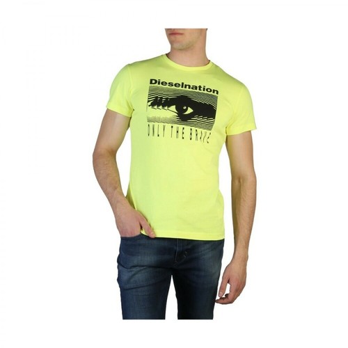 Diesel, T-Diego_J4 t-shirt Żółty, male, 231.00PLN