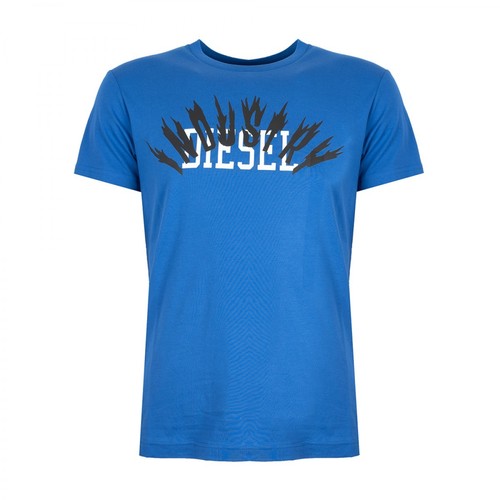Diesel, T-shirt T-Diego-A10 Niebieski, male, 164.00PLN