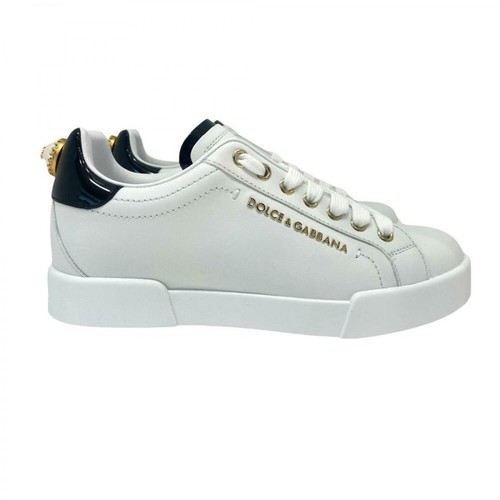 Dolce & Gabbana, Logo Embellished Low Top Sneakers Czarny, female, 2258.00PLN