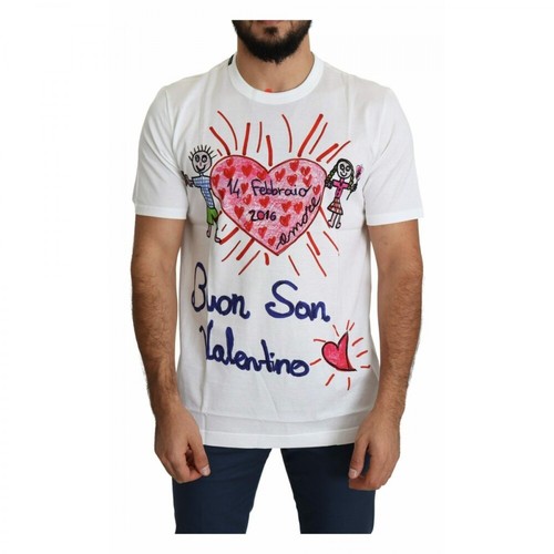 Dolce & Gabbana, T-shirt Biały, male, 1388.79PLN