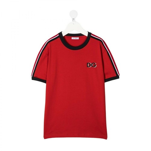 Dolce & Gabbana, T-Shirt giro Czerwony, male, 840.16PLN