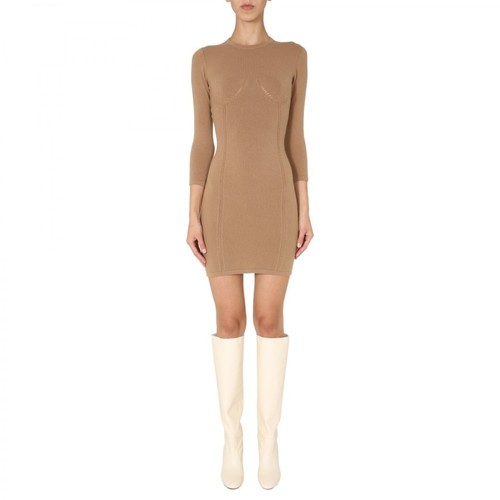 Dsquared2, Knitted Long-sleeve Dress Beżowy, female, 2075.00PLN