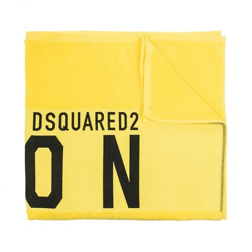 Dsquared2, Towel With Logo Żółty, unisex, 575.00PLN