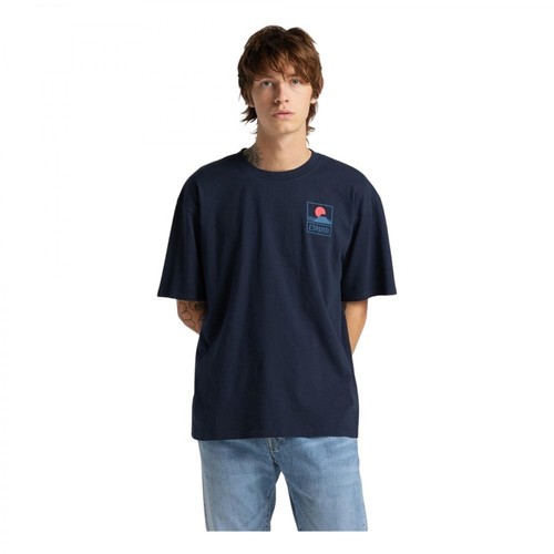 Edwin, 45121Mc000131 MT Fuji TS T-Shirt Niebieski, male, 205.85PLN