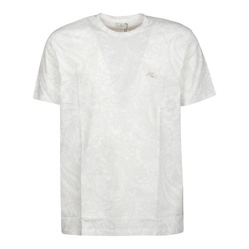 Etro, T-Shirt Biały, male, 767.55PLN