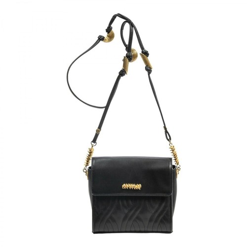 Fendi Vintage, Używane Mini Makaron Crossbody Bag Czarny, female, 2948.25PLN