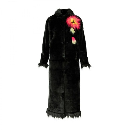 Fortini, Długi płaszcz ze sztucznego futra Black Frida Czarny, female, 2399.20PLN