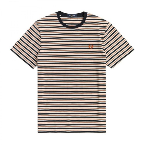 Fred Perry, T-Shirt M1608 a righine Biały, male, 358.58PLN