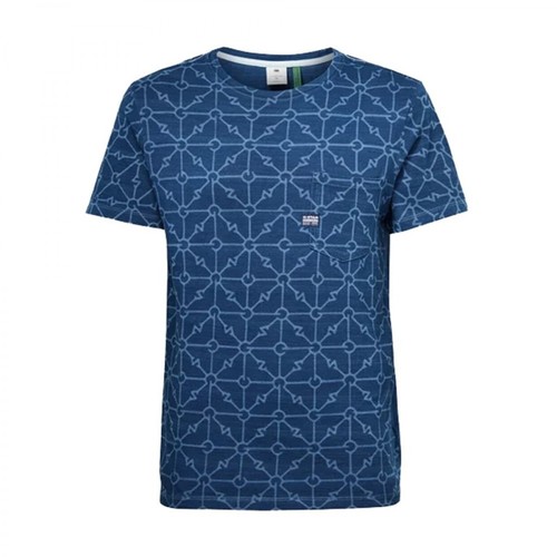 G-star, Kieszeń GR T-shirt Niebieski, male, 311.00PLN