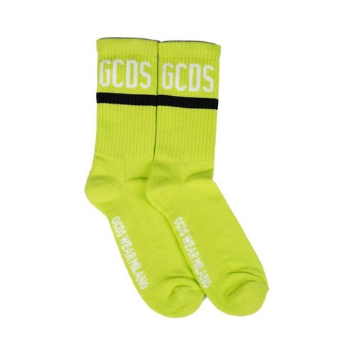 Gcds, Logo print socks Zielony, female, 320.00PLN