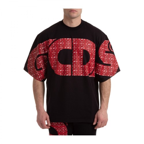 Gcds, t-shirt Macro Logo Czarny, male, 854.00PLN