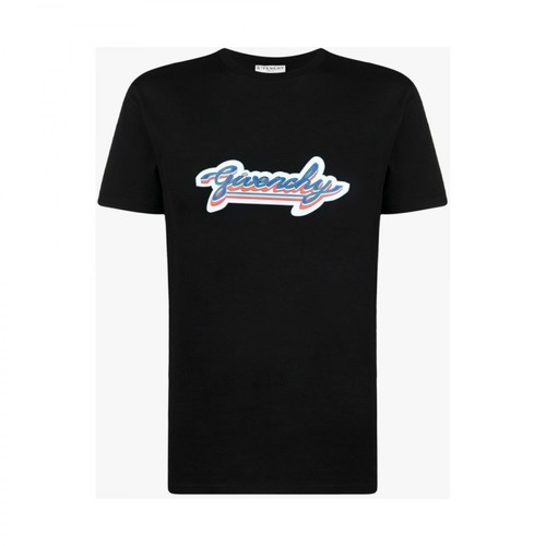 Givenchy, Retro Logo T-shirt Czarny, male, 1004.00PLN