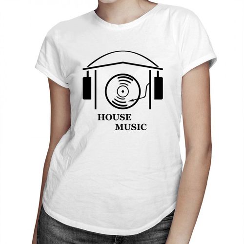 House Music - damska koszulka z nadrukiem 69.00PLN