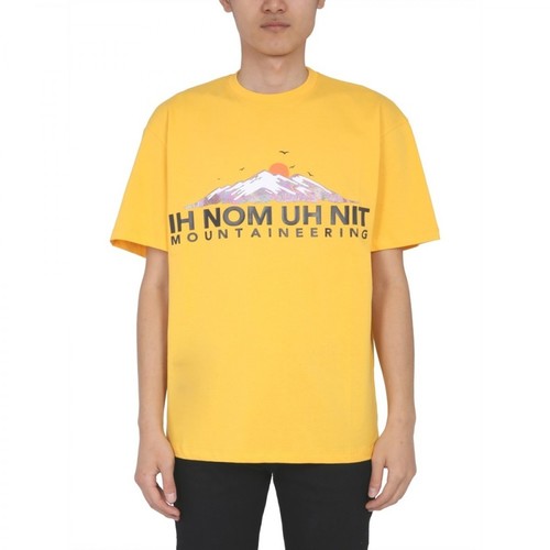 IH NOM UH NIT, Crew Neck T-Shirt Żółty, male, 684.00PLN