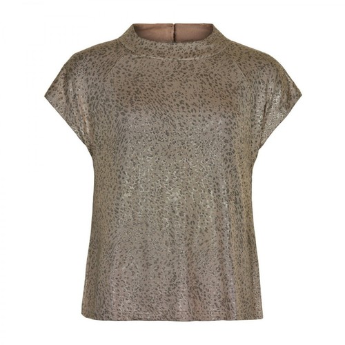 IN Front, T-Shirt 14746 Beżowy, female, 191.70PLN