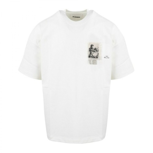 Jil Sander, T-Shirt Biały, male, 1396.00PLN