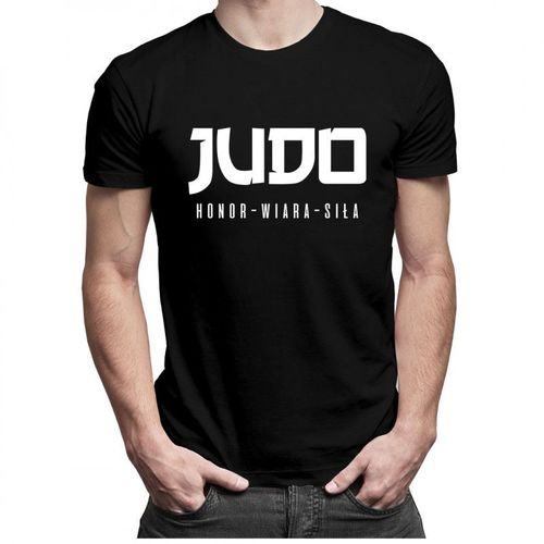 Judo: honor - wiara - siła - męska koszulka z nadrukiem 69.00PLN