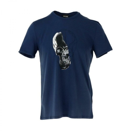 Just Cavalli, T-Shirt Niebieski, male, 620.00PLN