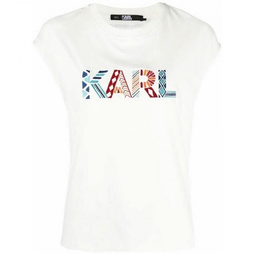 Karl Lagerfeld, T-Shirt Biały, female, 449.60PLN