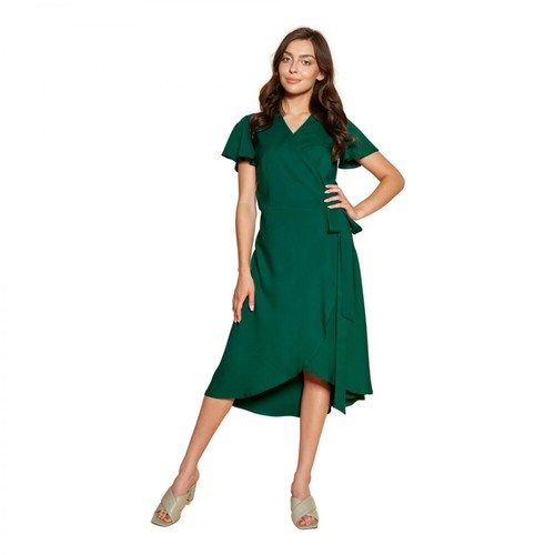 Lanti, Kopertowa sukienka Zielony, female, 219.00PLN