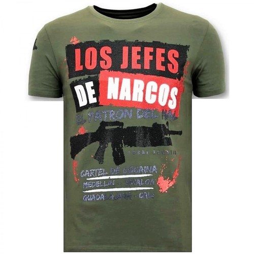 Local Fanatic, T-shirt Los Jefes De Narcos Zielony, male, 453.85PLN