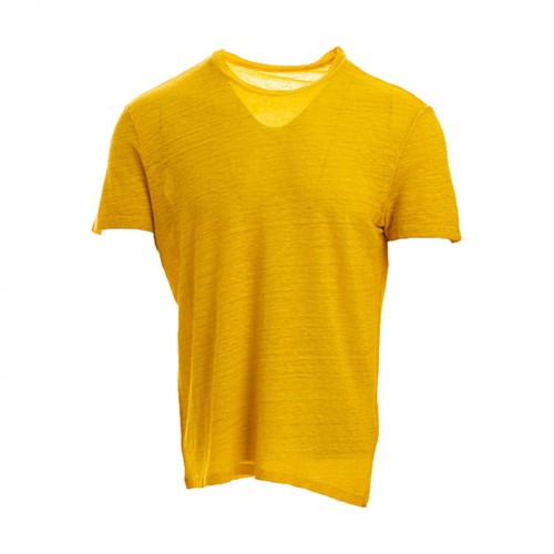 Majestic Filatures, T-shirt Żółty, male, 274.00PLN
