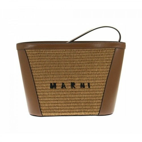 Marni, Leather bag Brązowy, female, 2052.00PLN