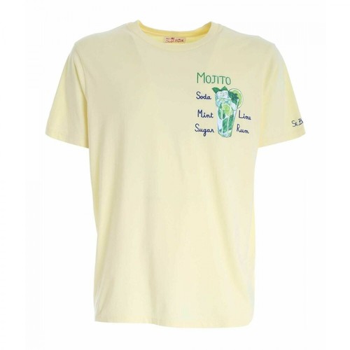 MC2 Saint Barth, T-shirt Żółty, male, 301.00PLN