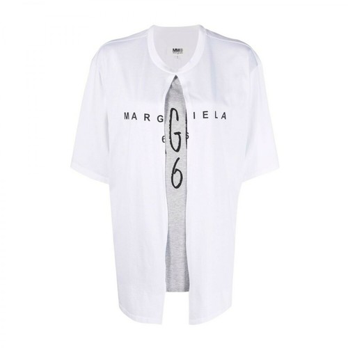 MM6 Maison Margiela, T-shirt Biały, female, 1460.00PLN
