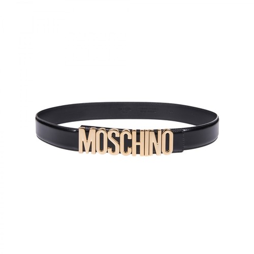 Moschino, Belt with logo Czarny, female, 764.00PLN