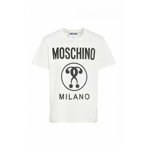 Moschino, T-shirt logo Za0706 Biały, male, 434.00PLN