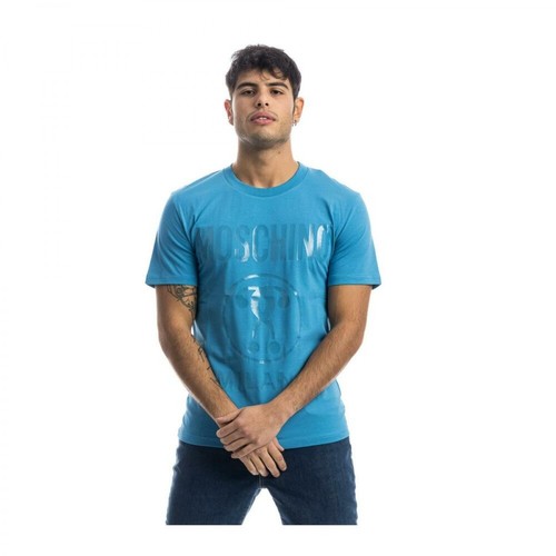 Moschino, T-Shirt Niebieski, male, 529.60PLN