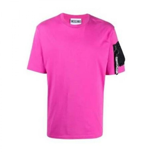 Moschino, t-shirt Różowy, male, 1043.51PLN