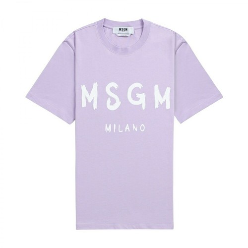 Msgm, T-Shirt Fioletowy, female, 434.00PLN