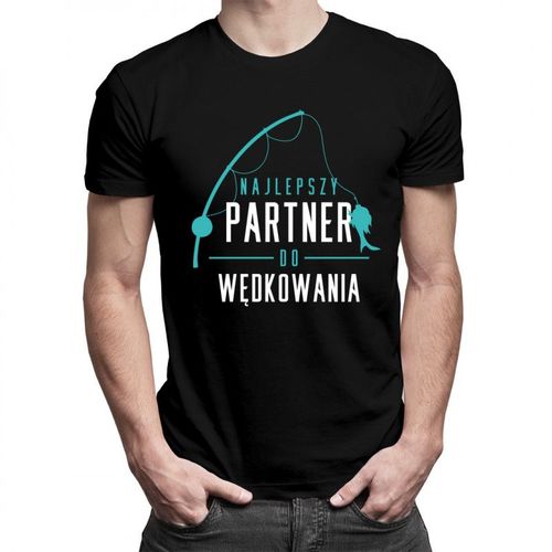Najlepszy partner do wędkowania - męska koszulka z nadrukiem 69.00PLN