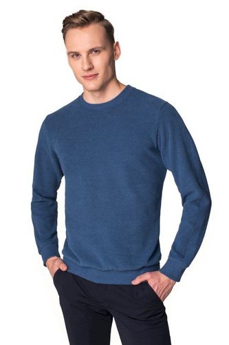 Niebieska bluza typu półgolf Recman Genat 239.00PLN
