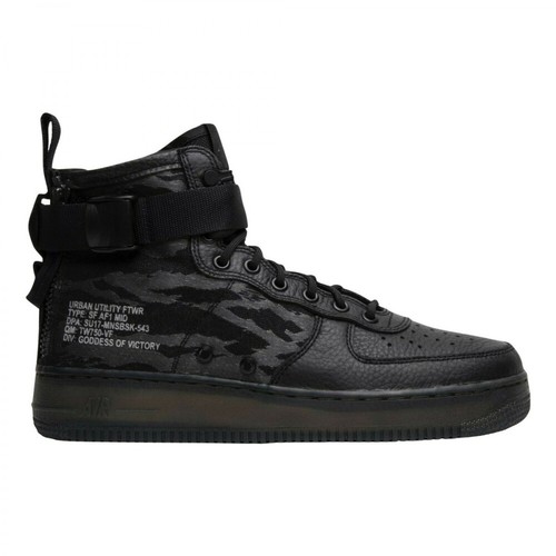 Nike, Sneakers Air Force 1 Mid Sf Czarny, male, 2406.00PLN