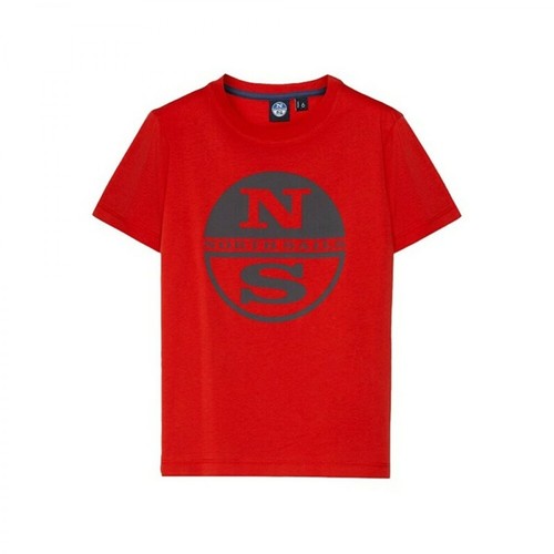 North Sails, t-shirt Czerwony, male, 137.00PLN