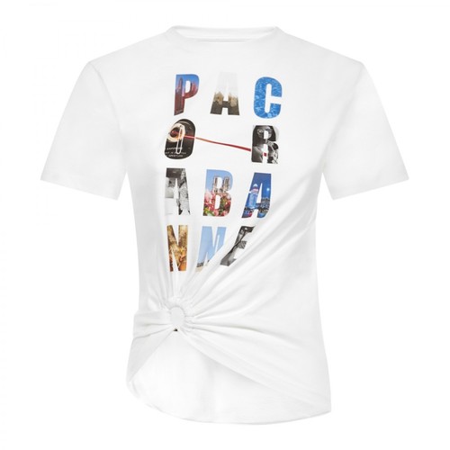 Paco Rabanne, Paco Rabanne T-shirts and Polos White Biały, female, 653.00PLN