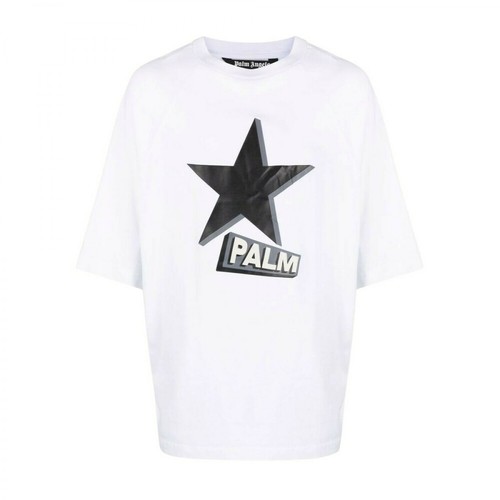 Palm Angels, t-shirt Biały, male, 1029.45PLN