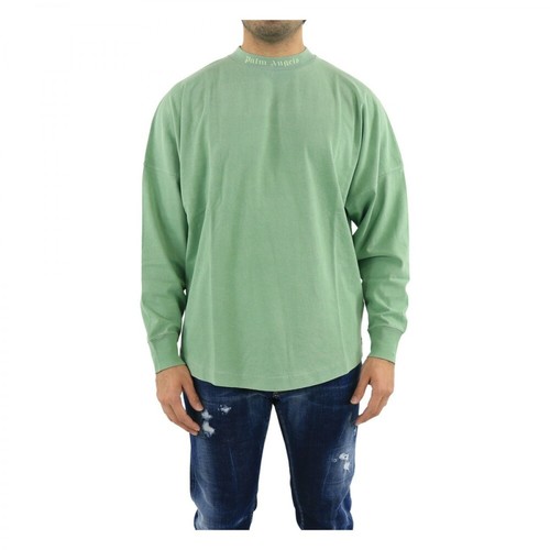Palm Angels, T-shirt Zielony, male, 934.13PLN