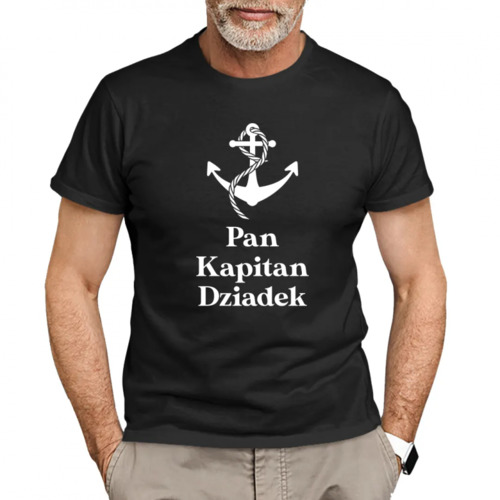 Pan Kapitan Dziadek - męska koszulka z nadrukiem 69.00PLN
